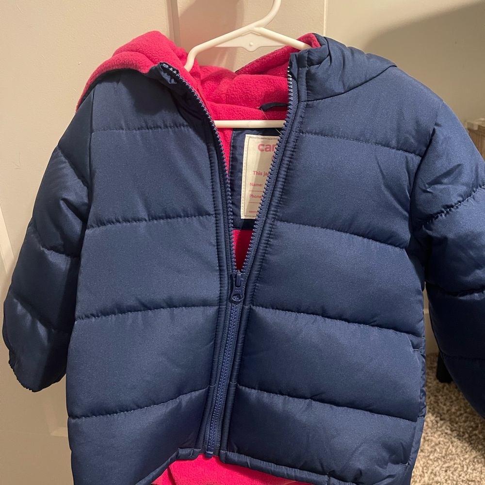Carter's Blue Puffer Jacket with Hood